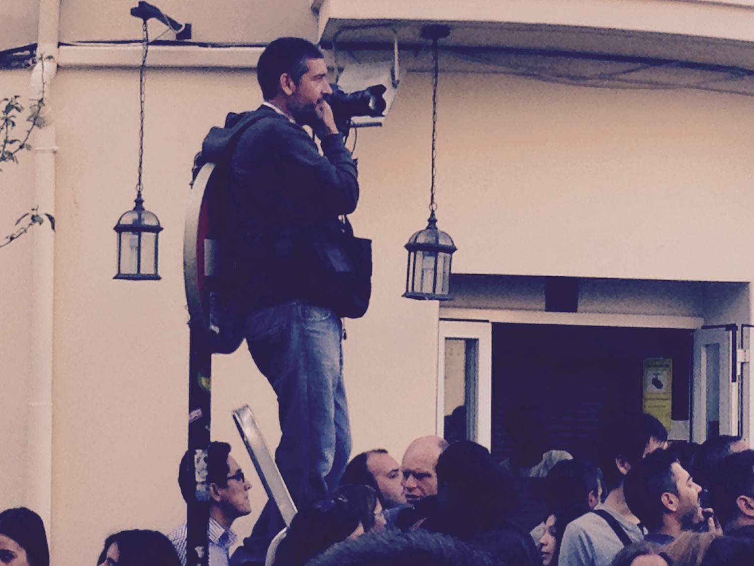 Periodistas cubriendo el Festival